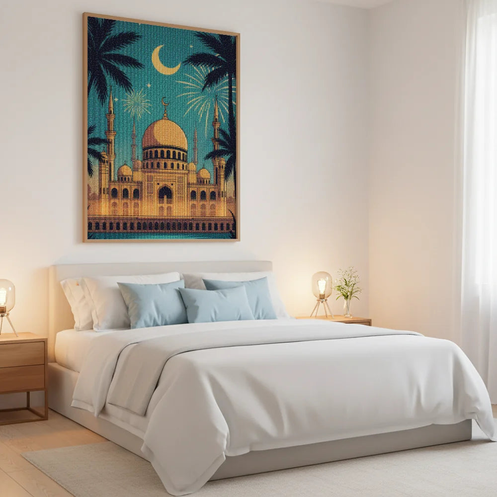 Diamond Painting - Moskee Vuurwerk