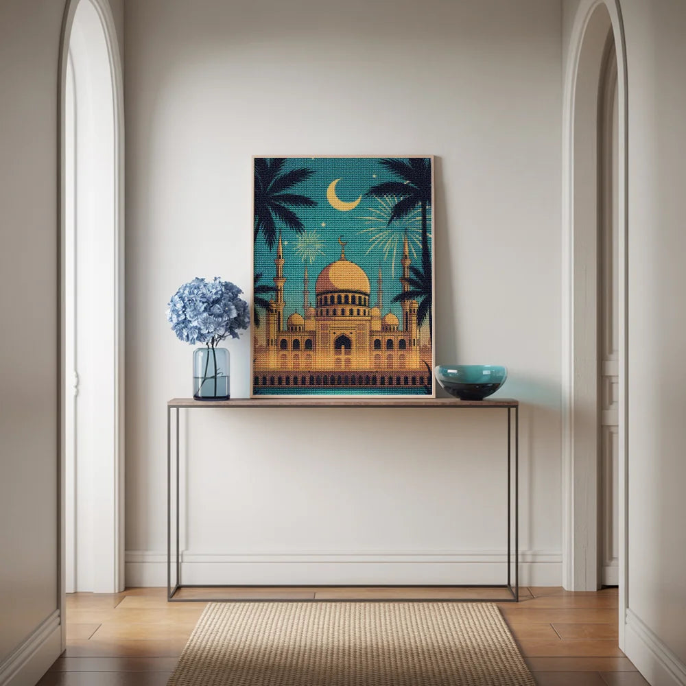 Diamond Painting - Moskee Vuurwerk