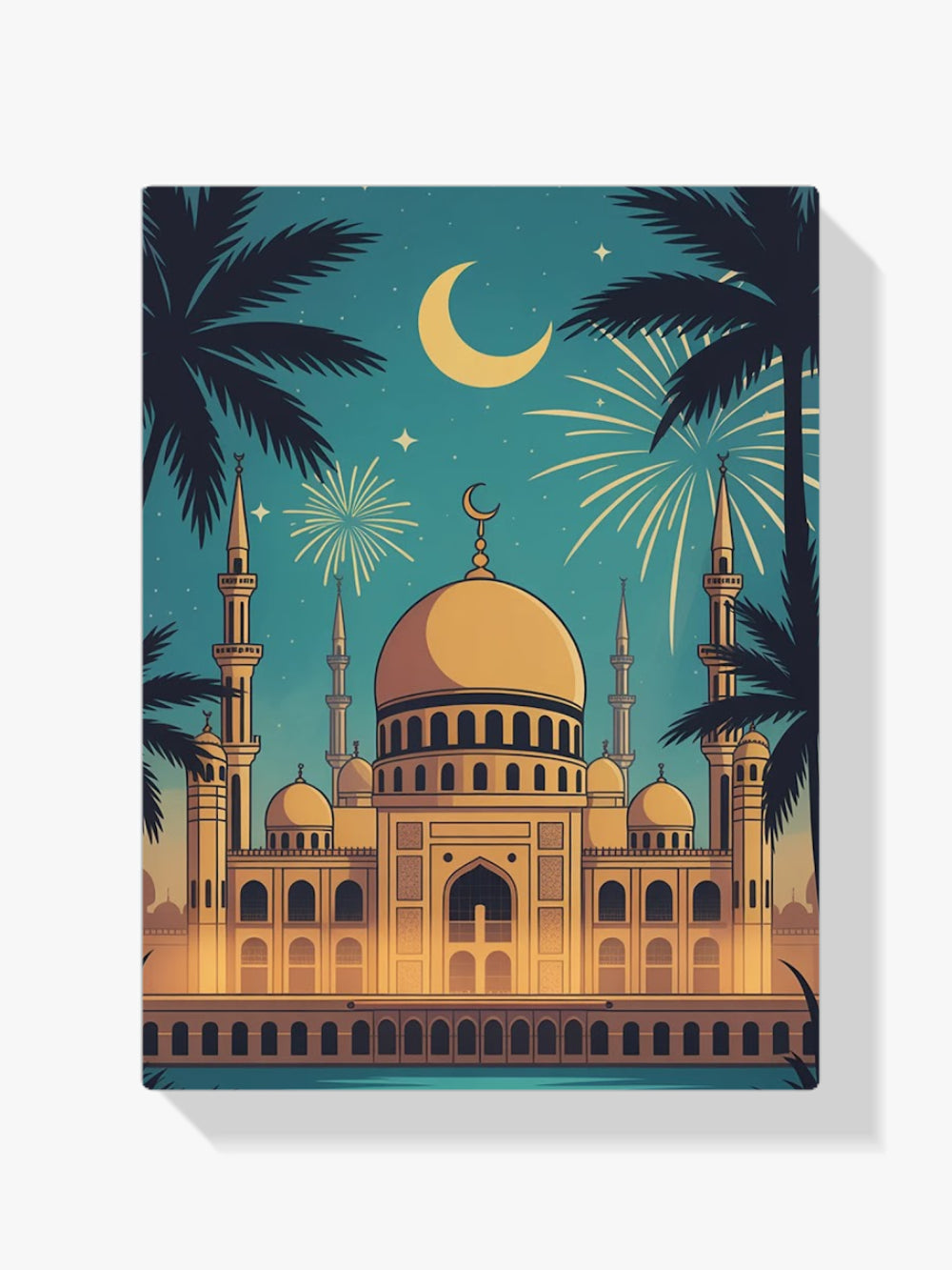 Diamond Painting - Moskee Vuurwerk