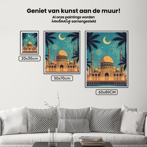 Diamond Painting - Moskee Vuurwerk