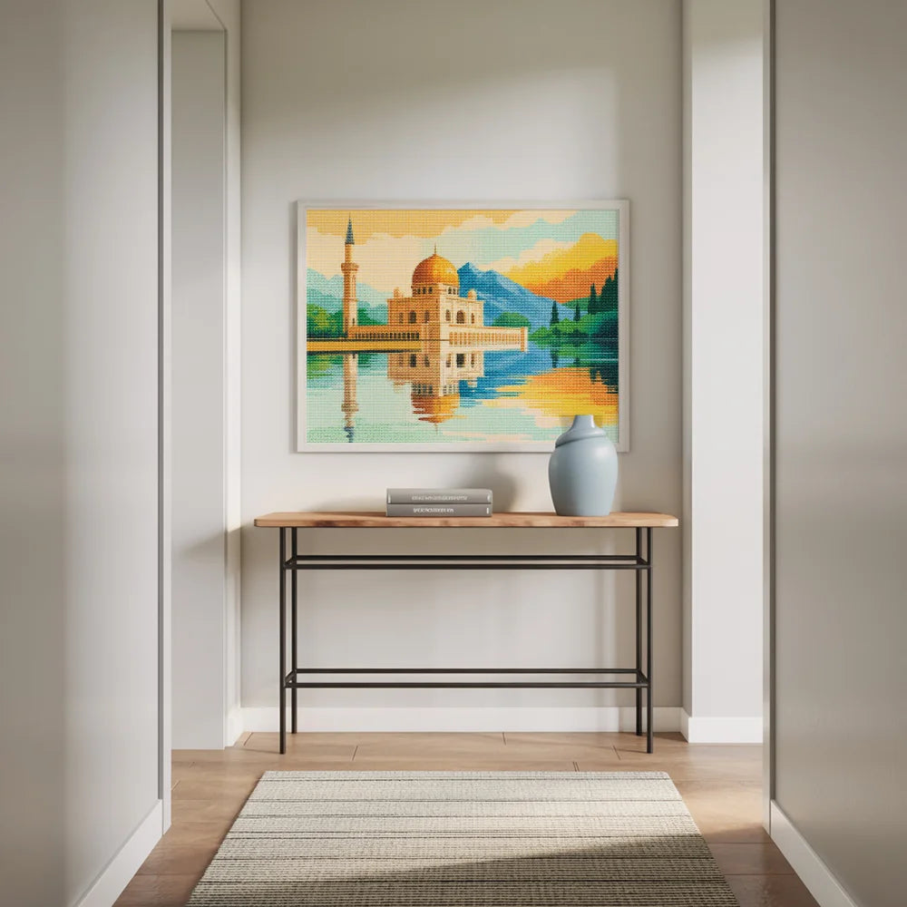 Diamond Painting - Moskee aan het meer