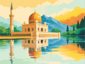 Diamond Painting - Moskee aan het meer