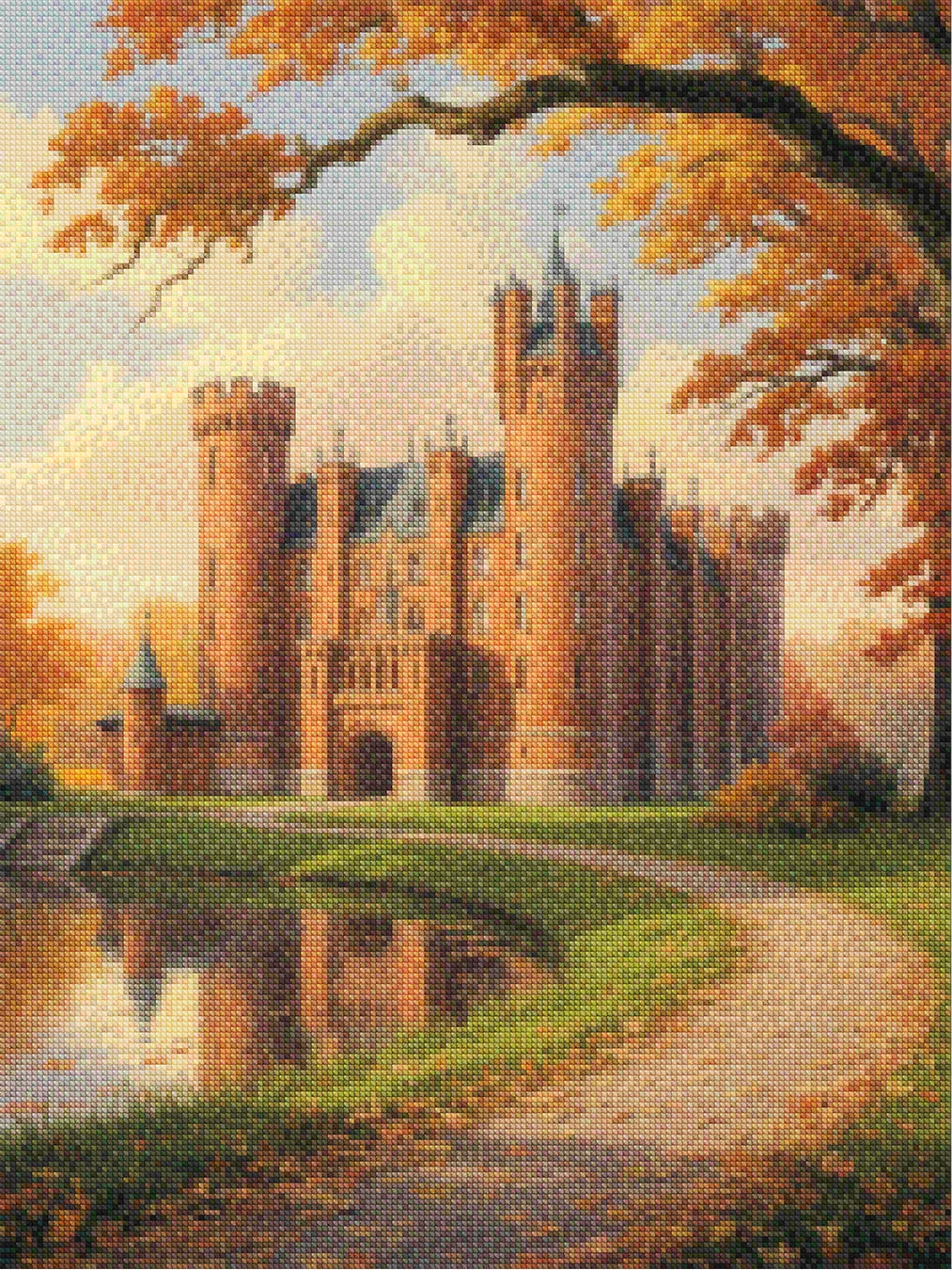 Diamond Painting - Muiderslot in de herfst