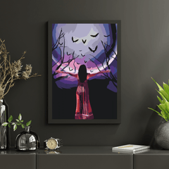 Diamond Painting - Mysterieuze vrouw onder de volle maan - SEOS Shop ®
