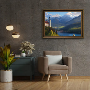 Diamond Painting -  Mystiek bergkasteel