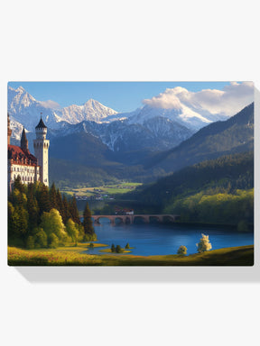 Diamond Painting -  Mystiek bergkasteel
