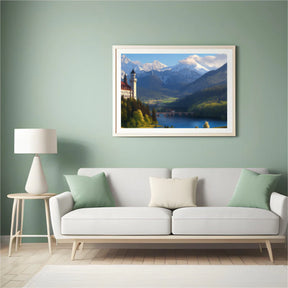 Diamond Painting -  Mystiek bergkasteel