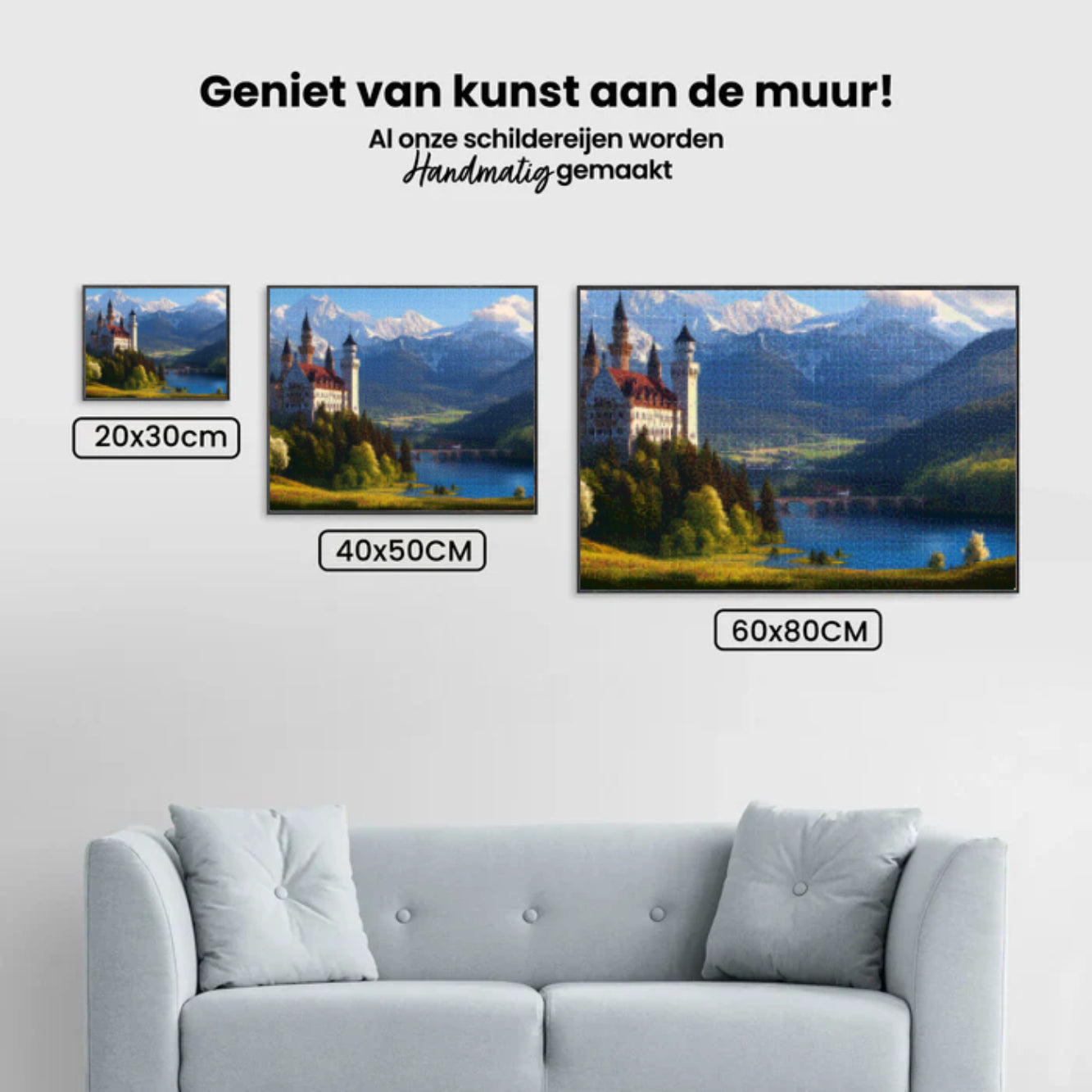 Diamond Painting -  Mystiek bergkasteel