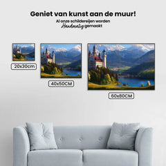 Diamond Painting -  Mystiek bergkasteel