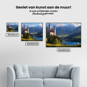 Diamond Painting -  Mystiek bergkasteel