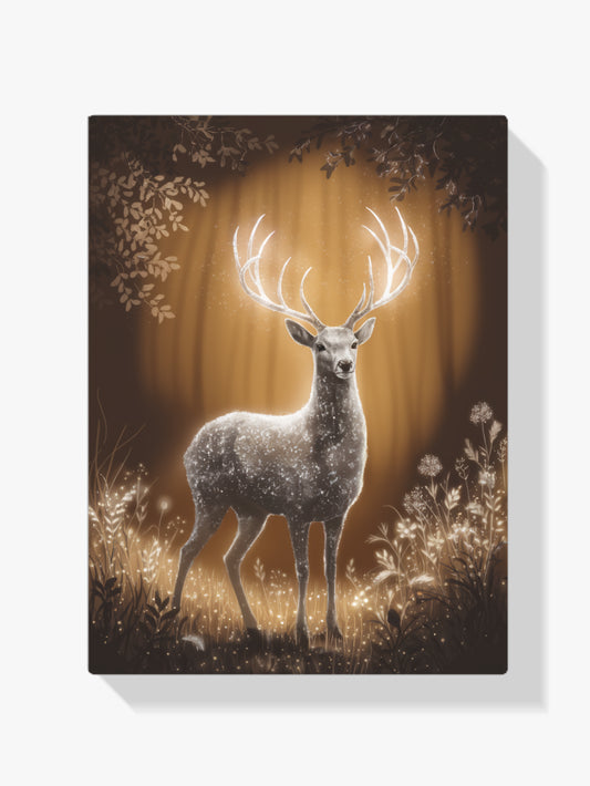 Diamond Painting - Mystiek hert met gloeiend gewei