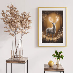 Diamond Painting - Mystiek hert met gloeiend gewei