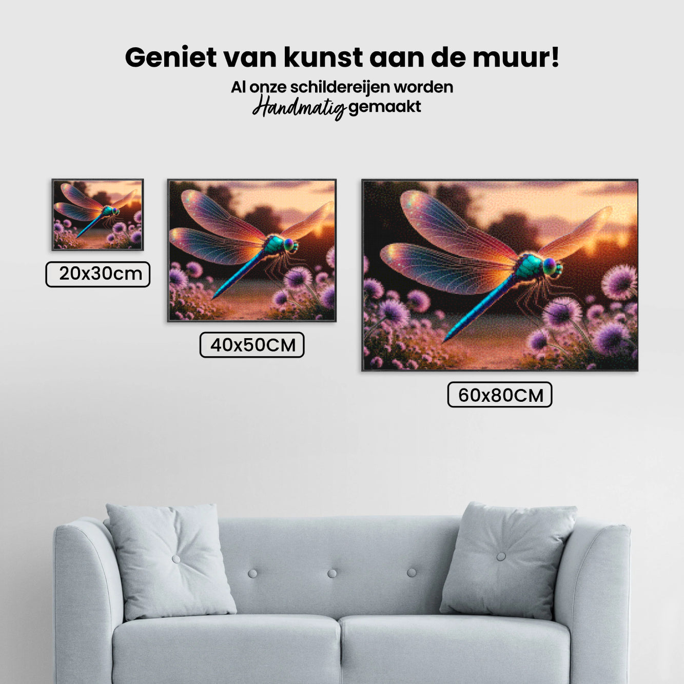 Diamond Painting - Mystieke libel met glinsterende vleugels