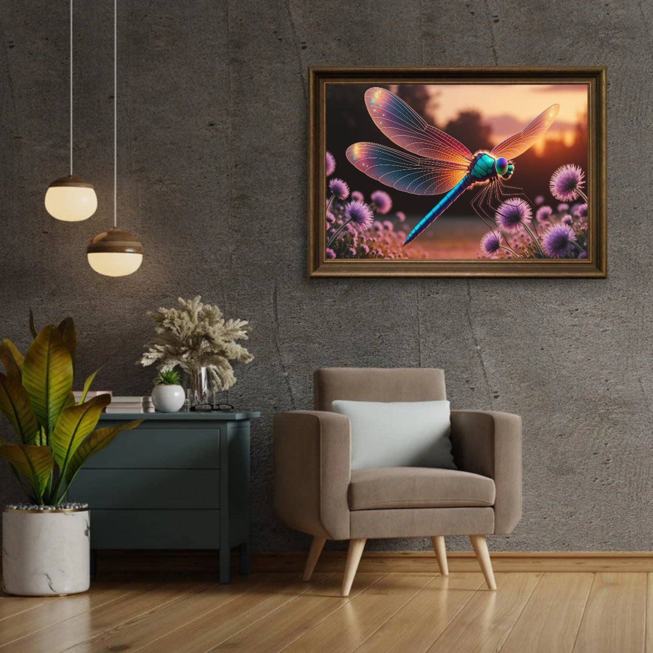 Diamond Painting - Mystieke libel met glinsterende vleugels