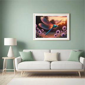 Diamond Painting - Mystieke libel met glinsterende vleugels