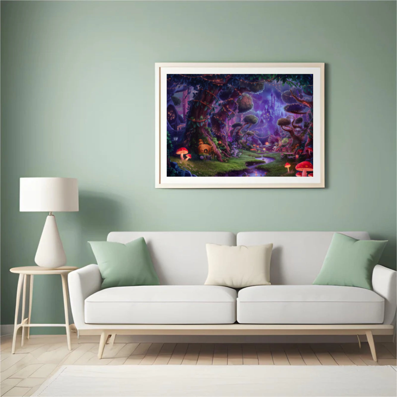 Diamond Painting -  Mystieke paddenstoelopen plek