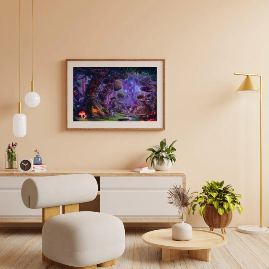Diamond Painting -  Mystieke paddenstoelopen plek