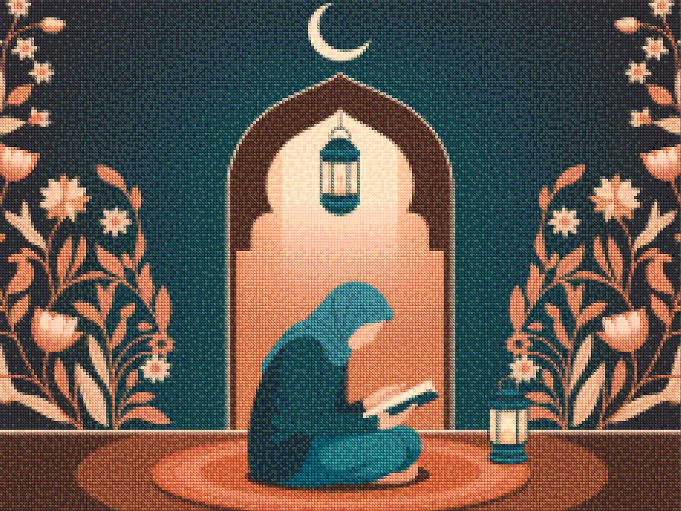 Diamond Painting - Nacht van Toewijding