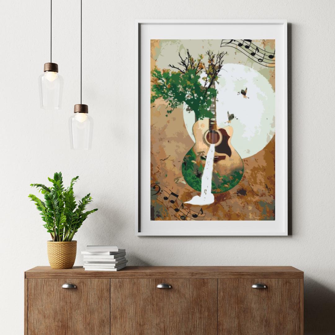 Diamond Painting - Natuurlijke gitaar - SEOS Shop ®