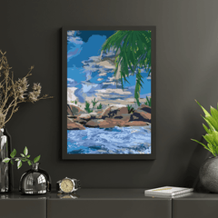 Diamond Painting - Oceaan en palmboom - SEOS Shop ®