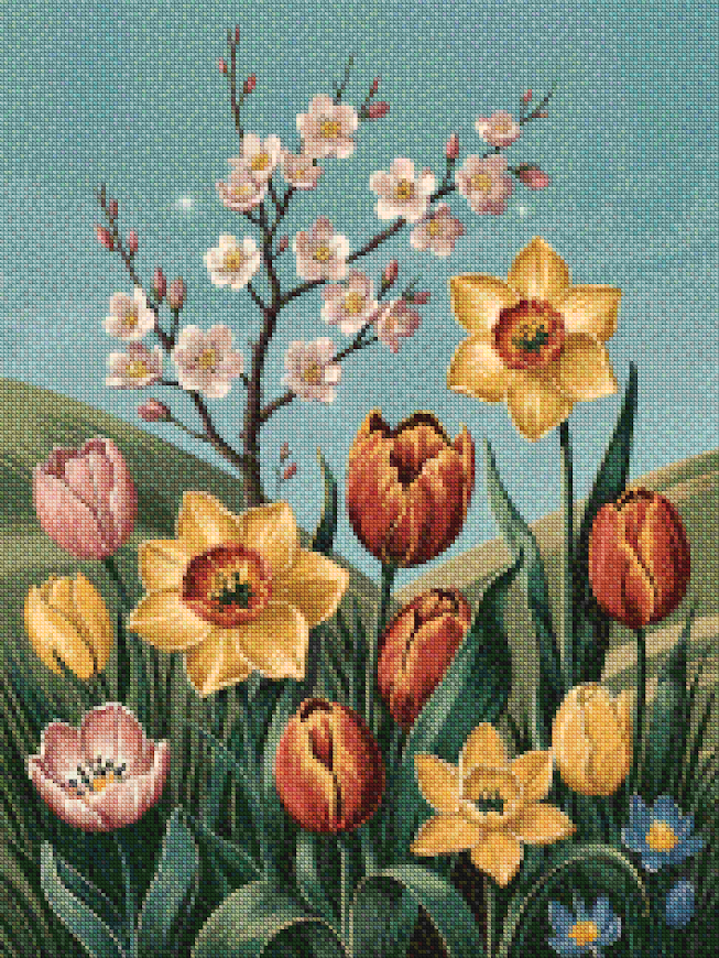 Diamond Painting - Ochtend van Klokbloesem