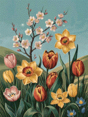 Diamond Painting - Ochtend van Klokbloesem