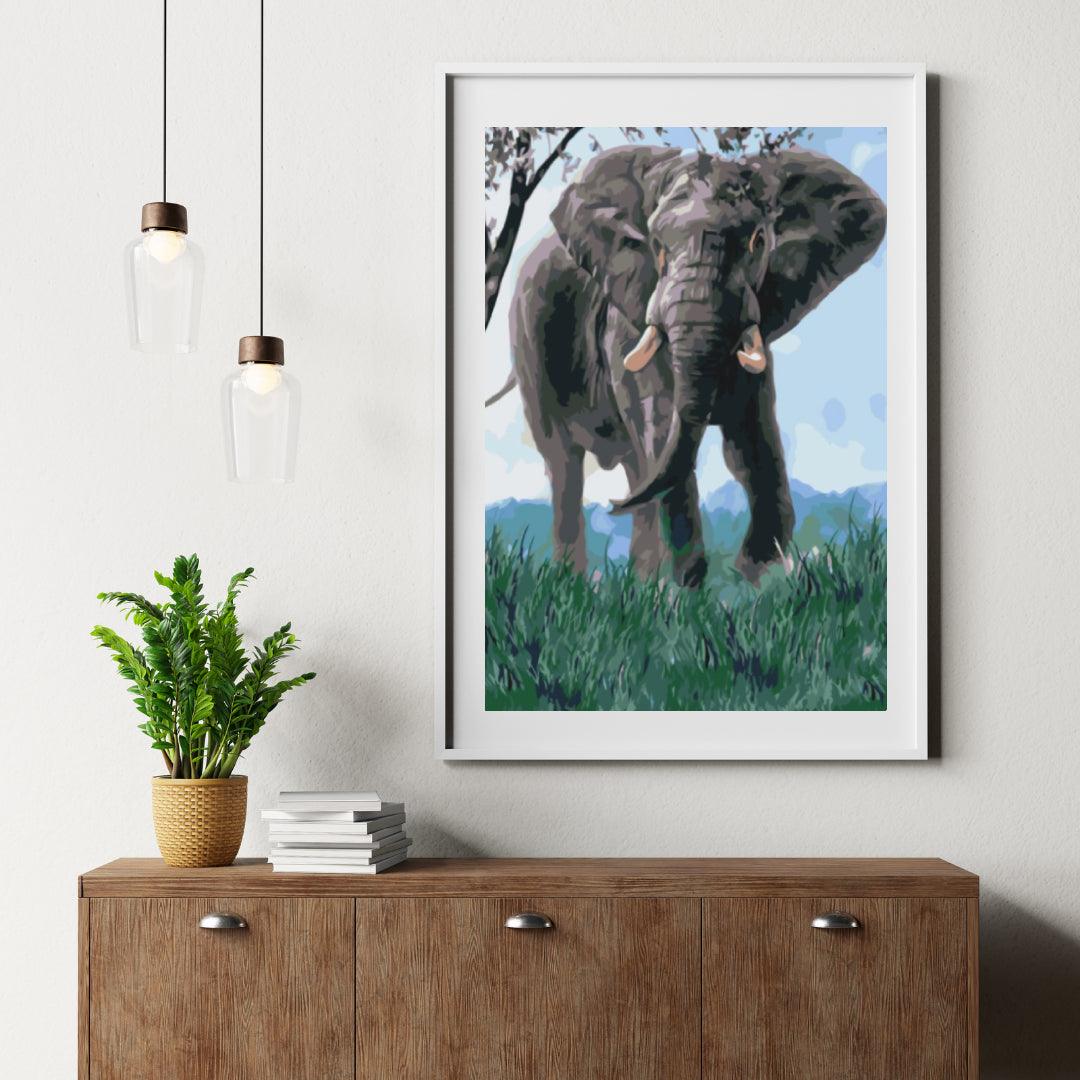 Diamond Painting - Olifant in de natuur - SEOS®