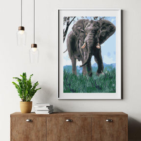 Diamond Painting - Olifant in de natuur - SEOS®