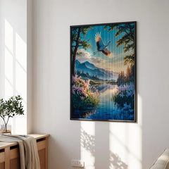 Diamond Painting - Onder de vlucht van de kraanvogel