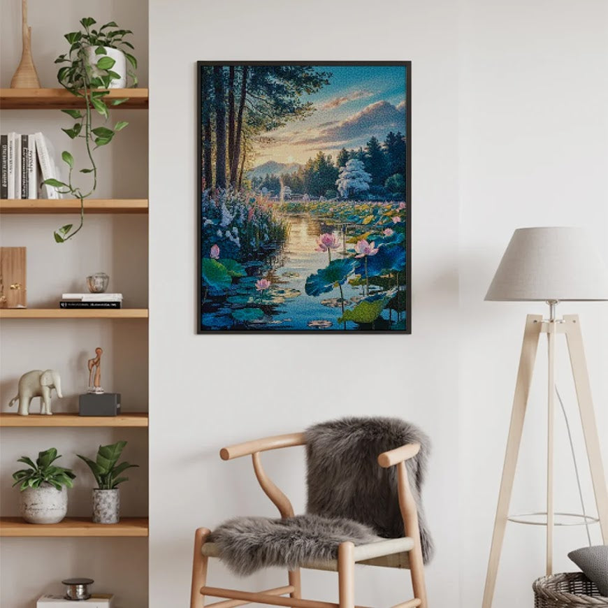 Diamond Painting - Ontwaken van de lotusvijver