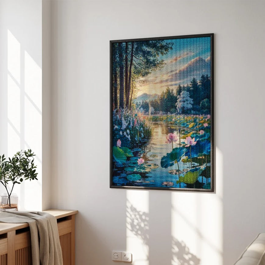 Diamond Painting - Ontwaken van de lotusvijver