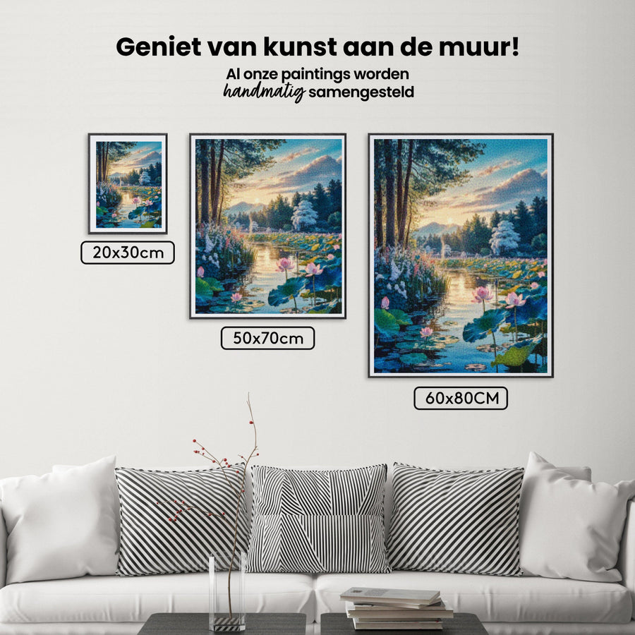 Diamond Painting - Ontwaken van de lotusvijver