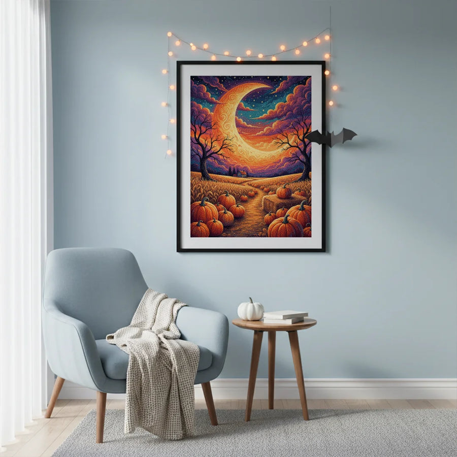Diamond Painting - Oogstmaan Gloed