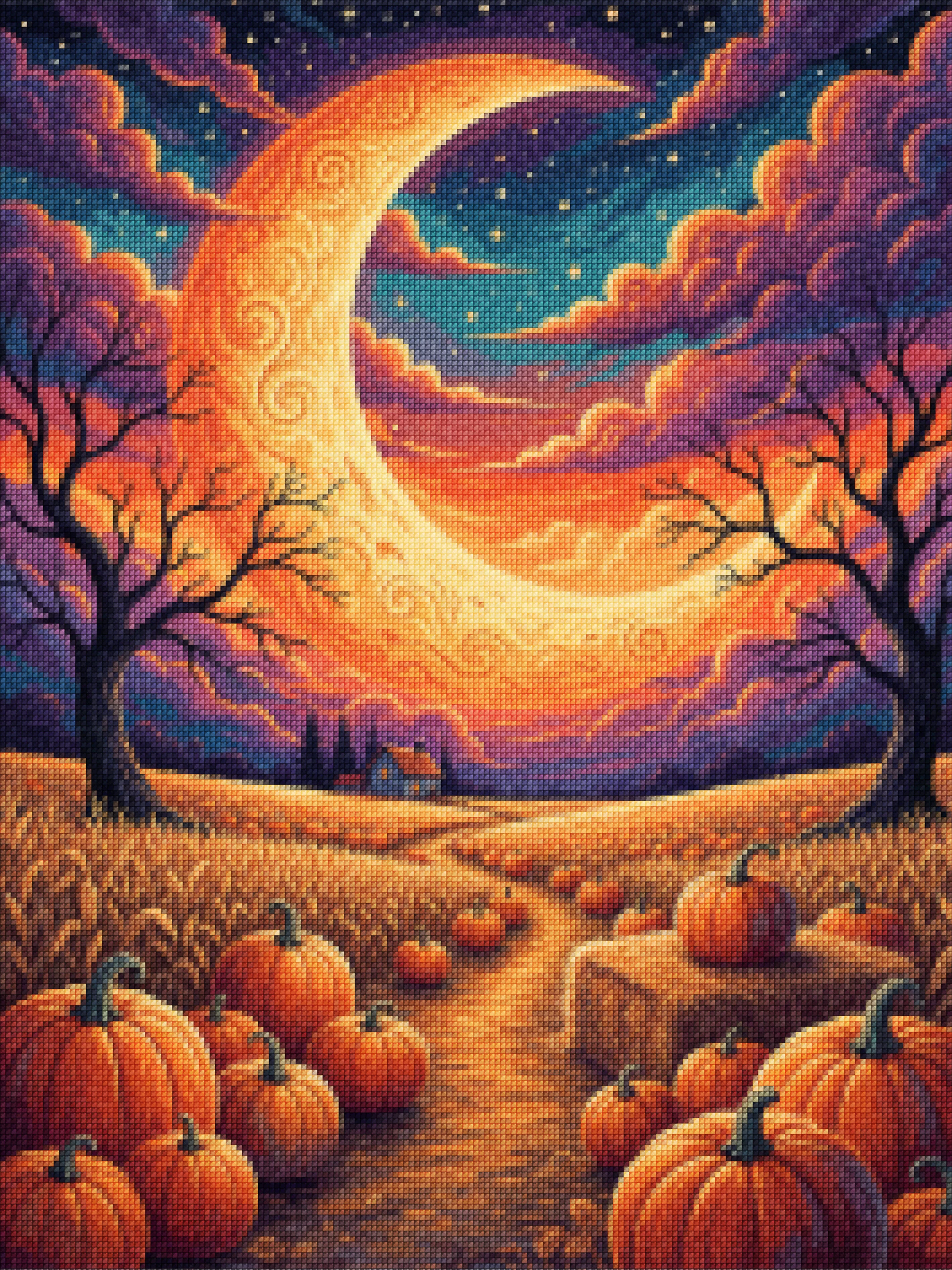 Diamond Painting - Oogstmaan Gloed