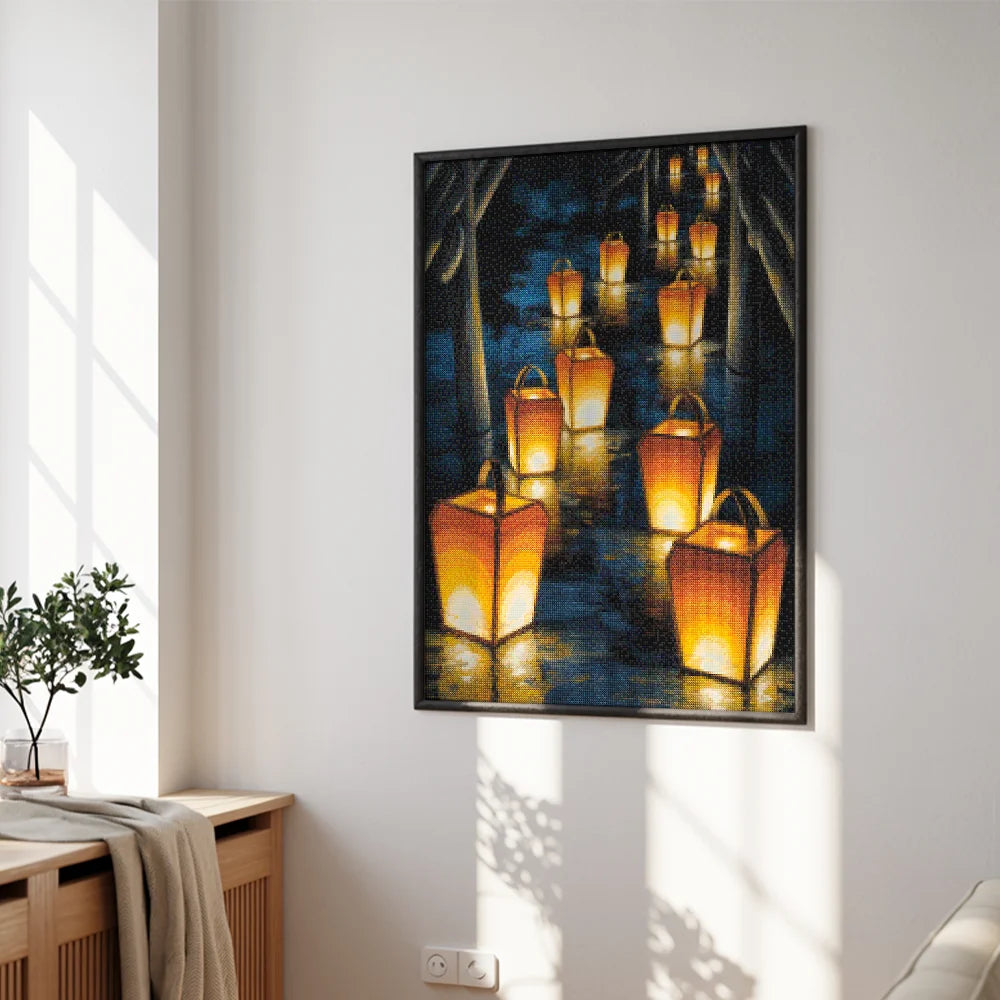 Diamond Painting - Papieren lantaarnpad