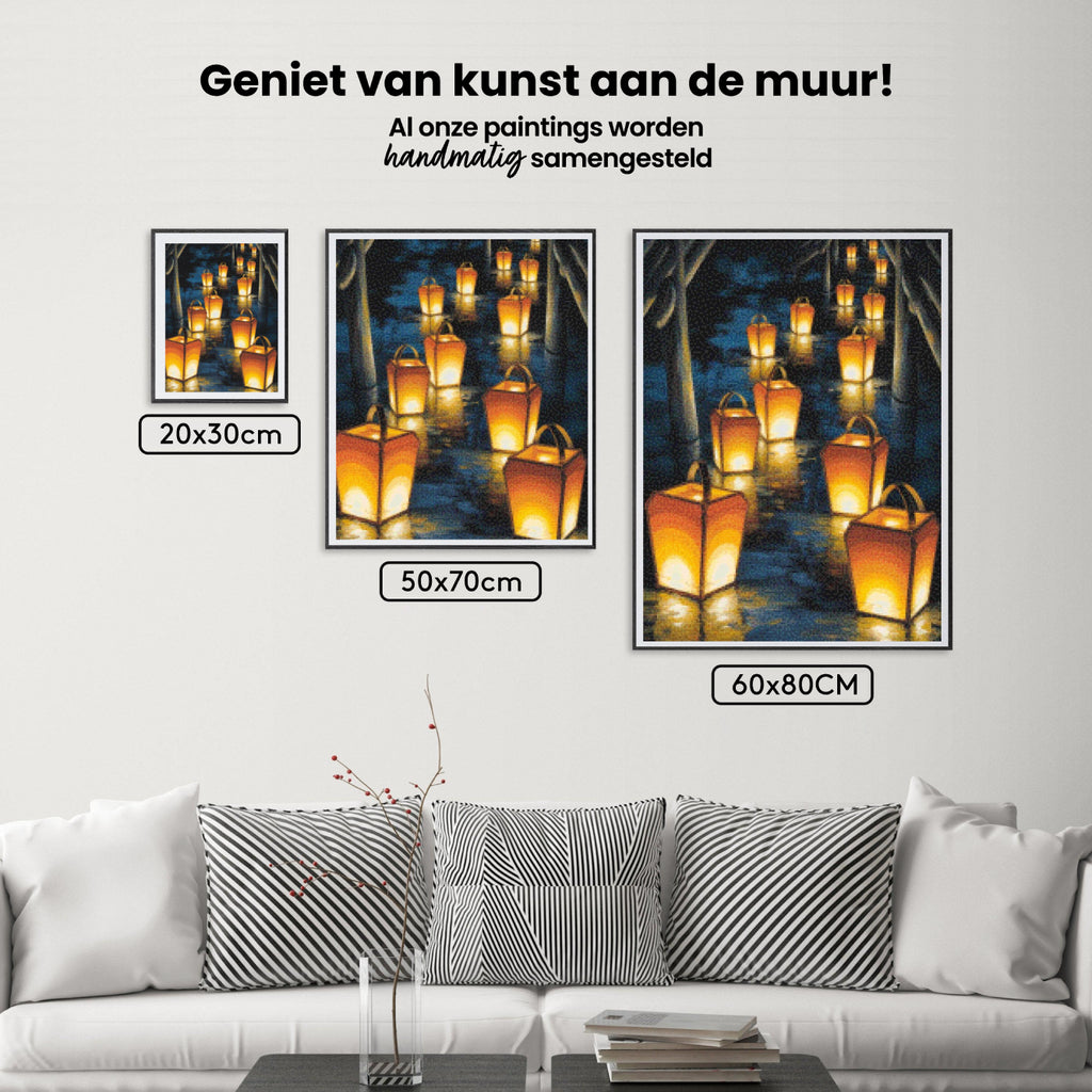 Diamond Painting - Papieren lantaarnpad