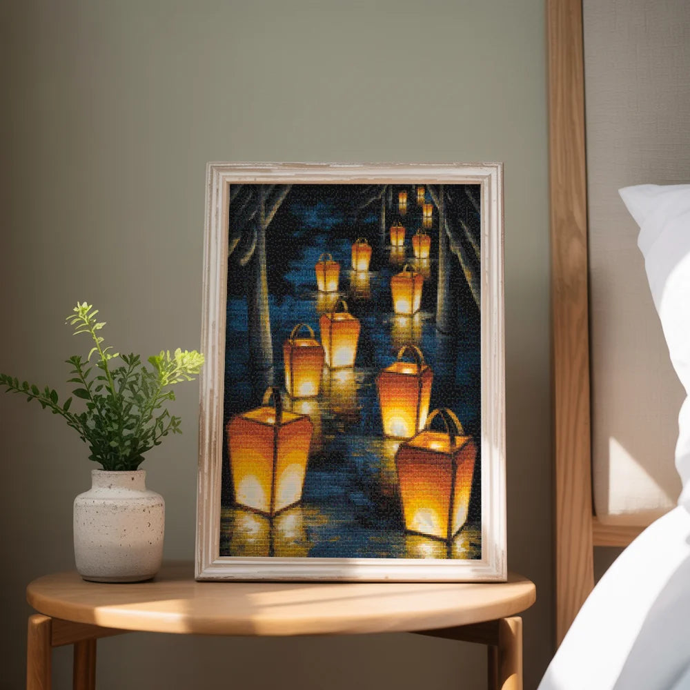 Diamond Painting - Papieren lantaarnpad