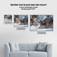 Diamond Painting - Peaceful Greys: Boeiende Wolf