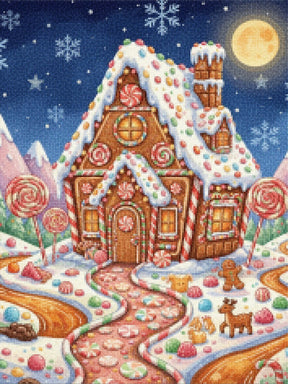 Diamond Painting - Peperkoekhuis Wonderland