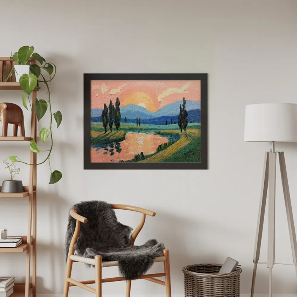 Diamond Painting - Perzik-geschilderde avonden
