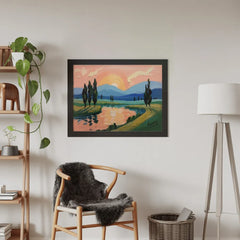 Diamond Painting - Perzik-geschilderde avonden