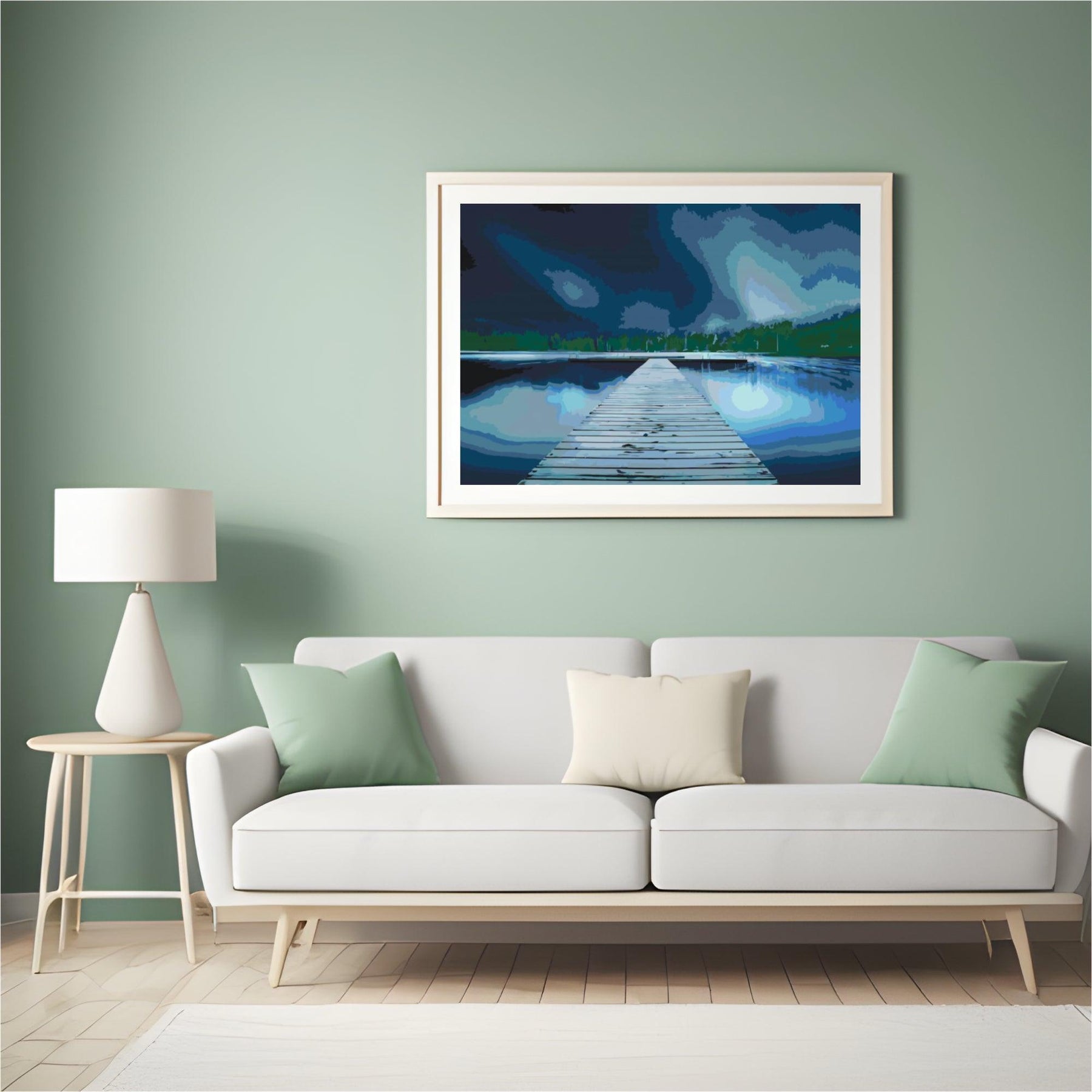 Diamond Painting - Pier bij nacht - SEOS Shop ®