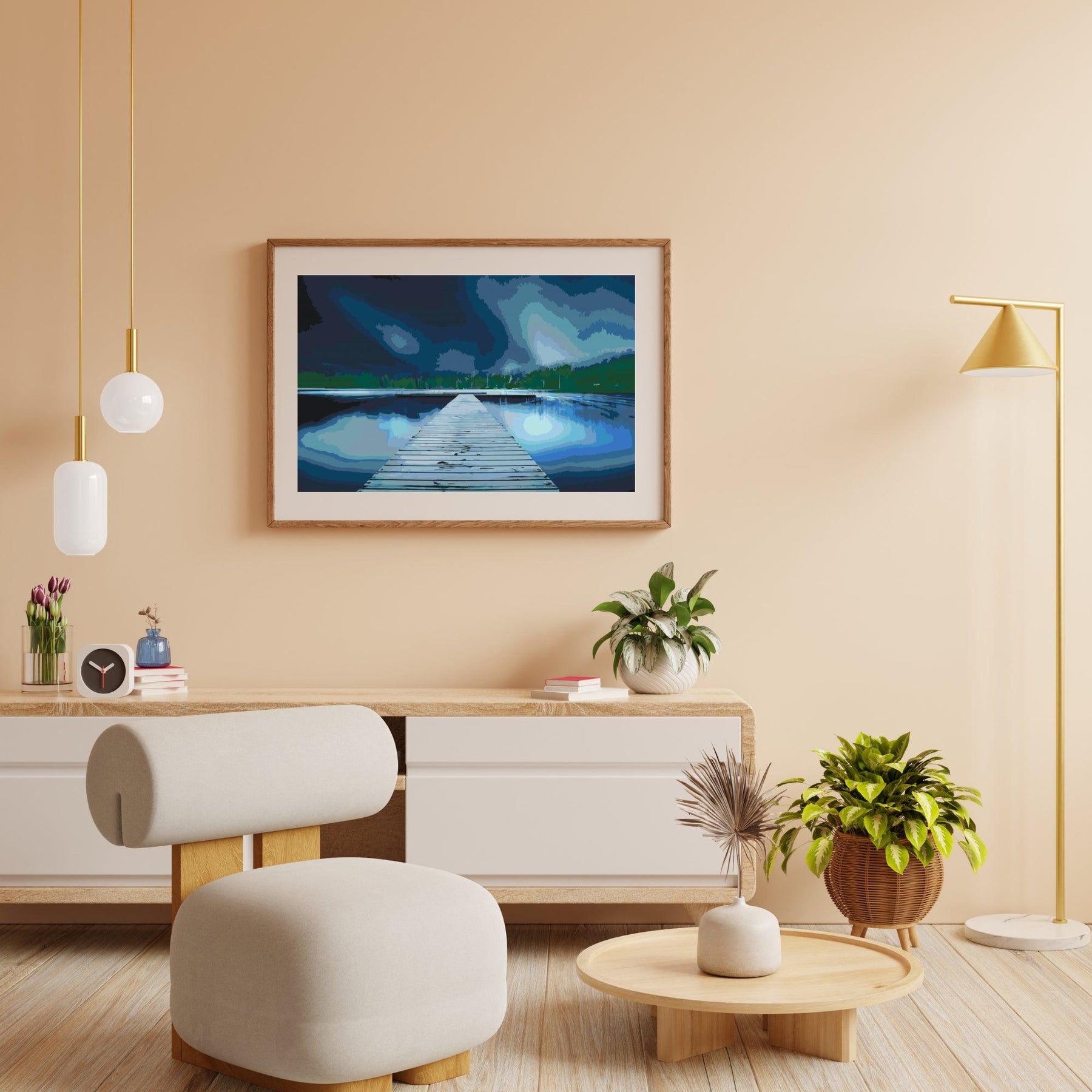 Diamond Painting - Pier bij nacht - SEOS Shop ®