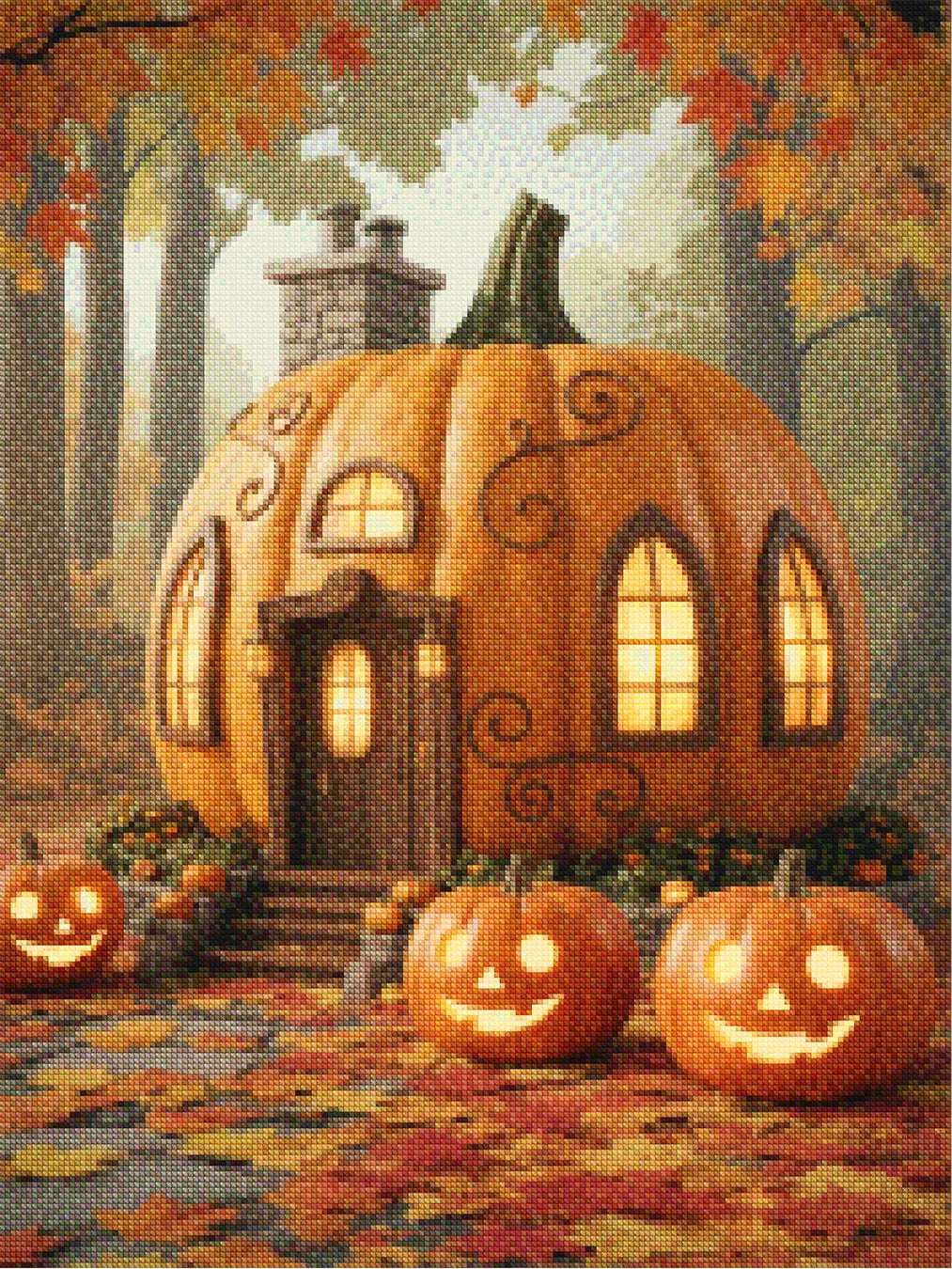 Diamond Painting - Pompoen Cottage Delight