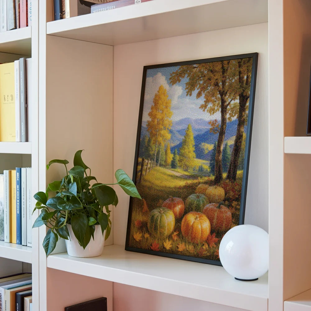 Diamond Painting - Pompoenen onder de herfsthemel