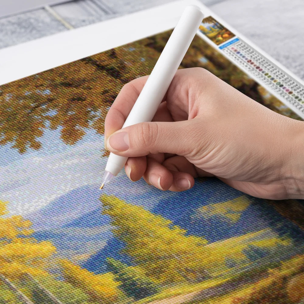 Diamond Painting - Pompoenen onder de herfsthemel