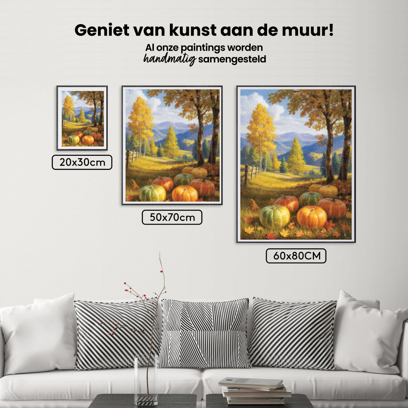 Diamond Painting - Pompoenen onder de herfsthemel