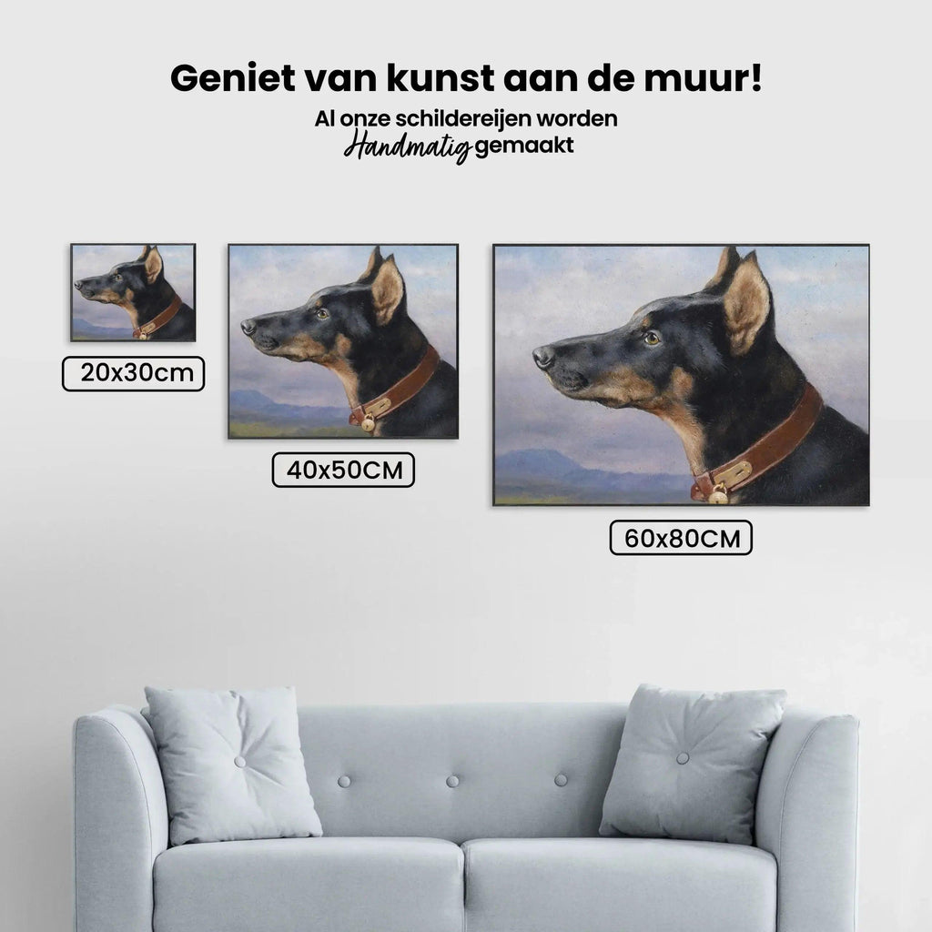 Diamond Painting - Portret van een Doberman