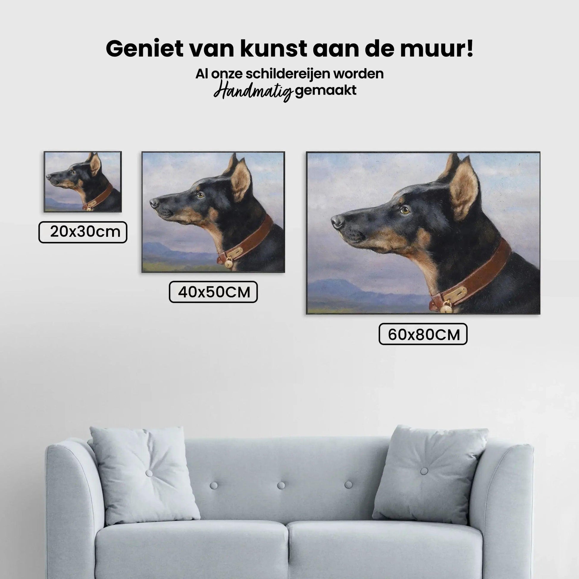 Diamond Painting - Portret van een Doberman