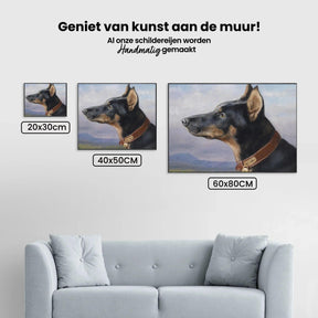 Diamond Painting - Portret van een Doberman